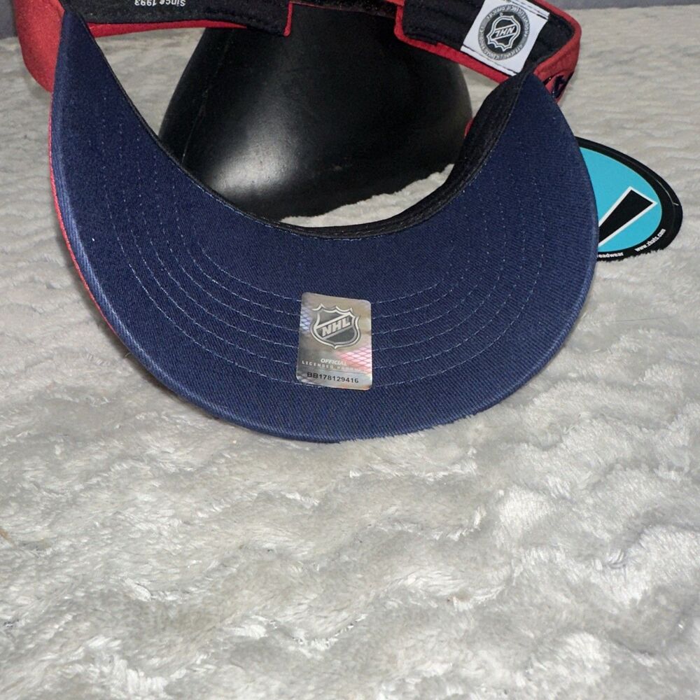 Montreal Canadiens ZEPHYR VISOR ADJUSTABLE NEW NHL HOCKEY Red Blue - Picture 6 of 6